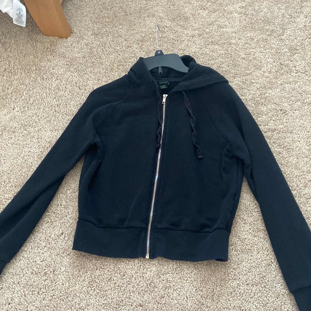 Black zip up jacket